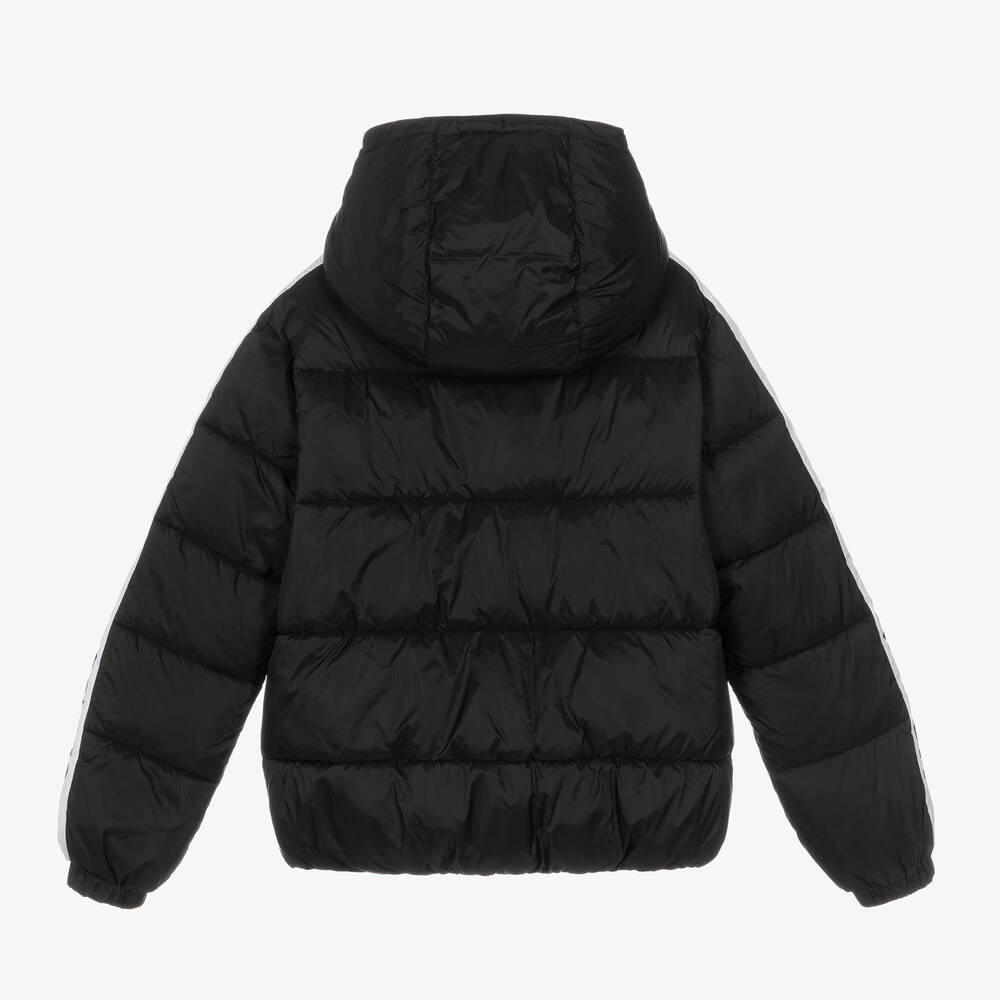 Teddy bear jacket with hood black discount