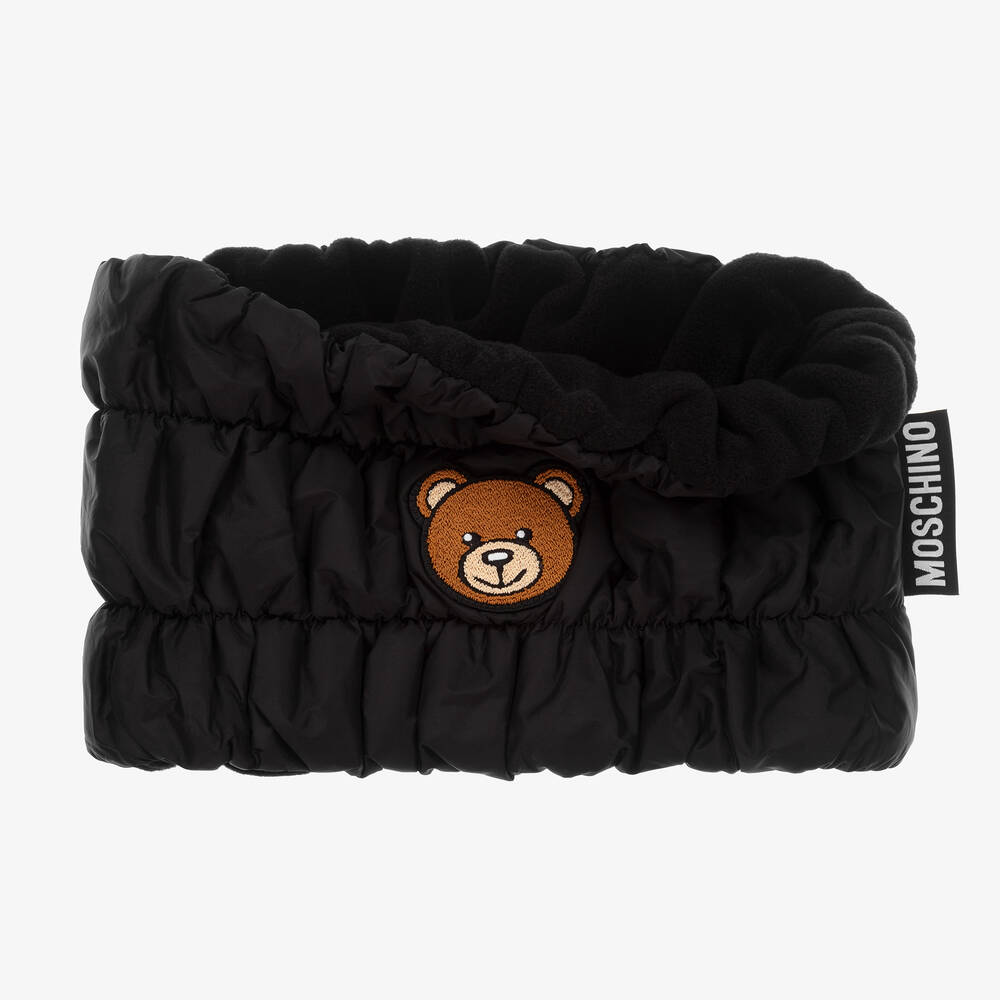 Moschino Кид-Тин-Черная шапка и снуд | Childrensalon Outlet