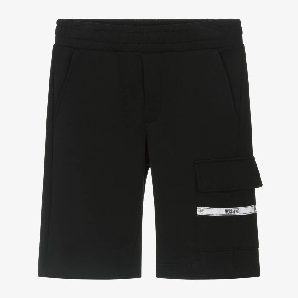 Moschino-Black Pocket Shorts | Childrensalon Outlet