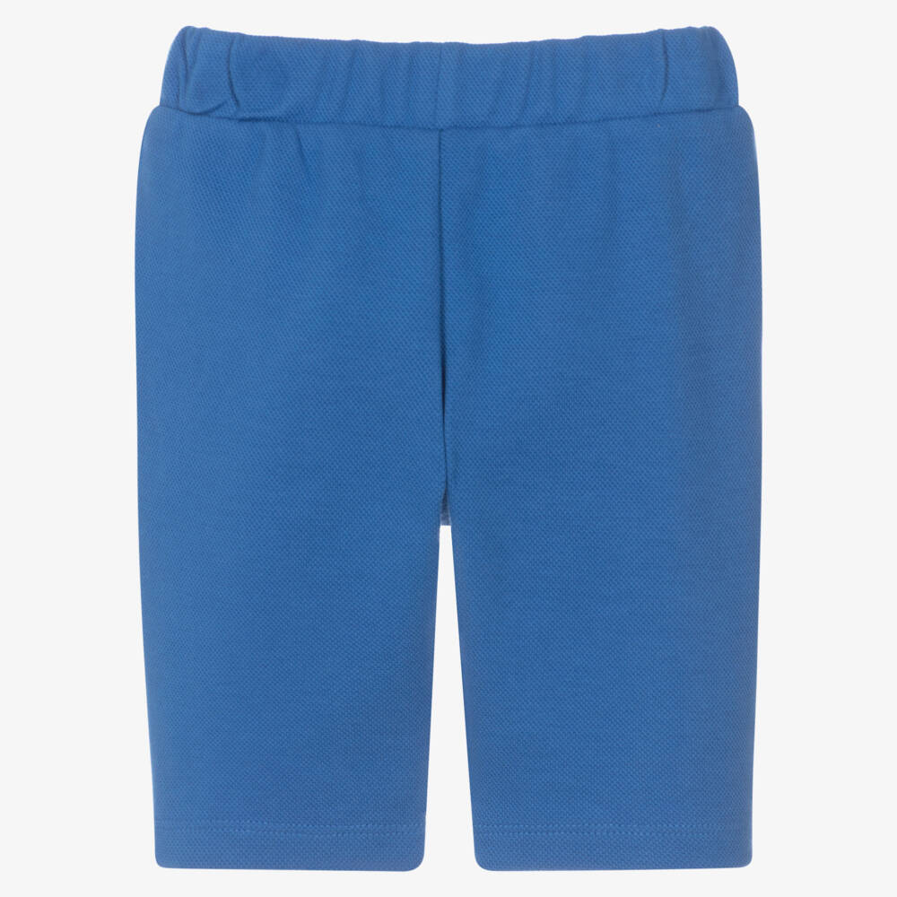 Moschino-Blue Bear Pique Joggers | Childrensalon Outlet