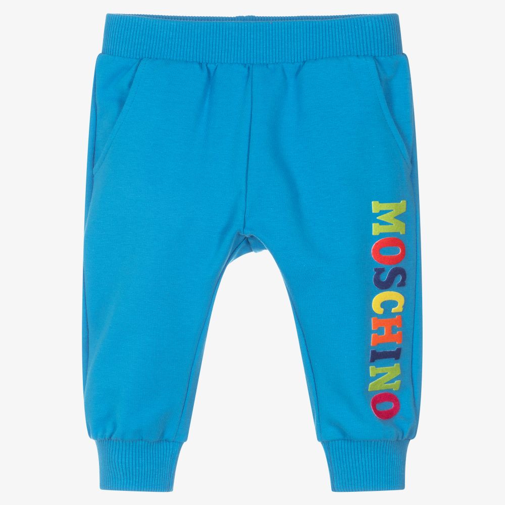 Moschino Baby - Blaue Baumwoll-Jogginghose | Childrensalon