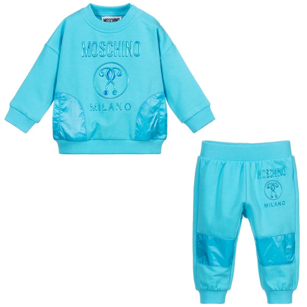 Moschino baby boy tracksuit hot sale