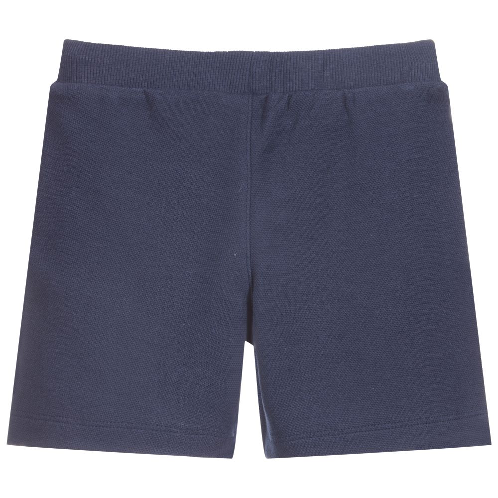 Moschino Малыши-Blue Cotton Piqué Shorts | Childrensalon Outlet