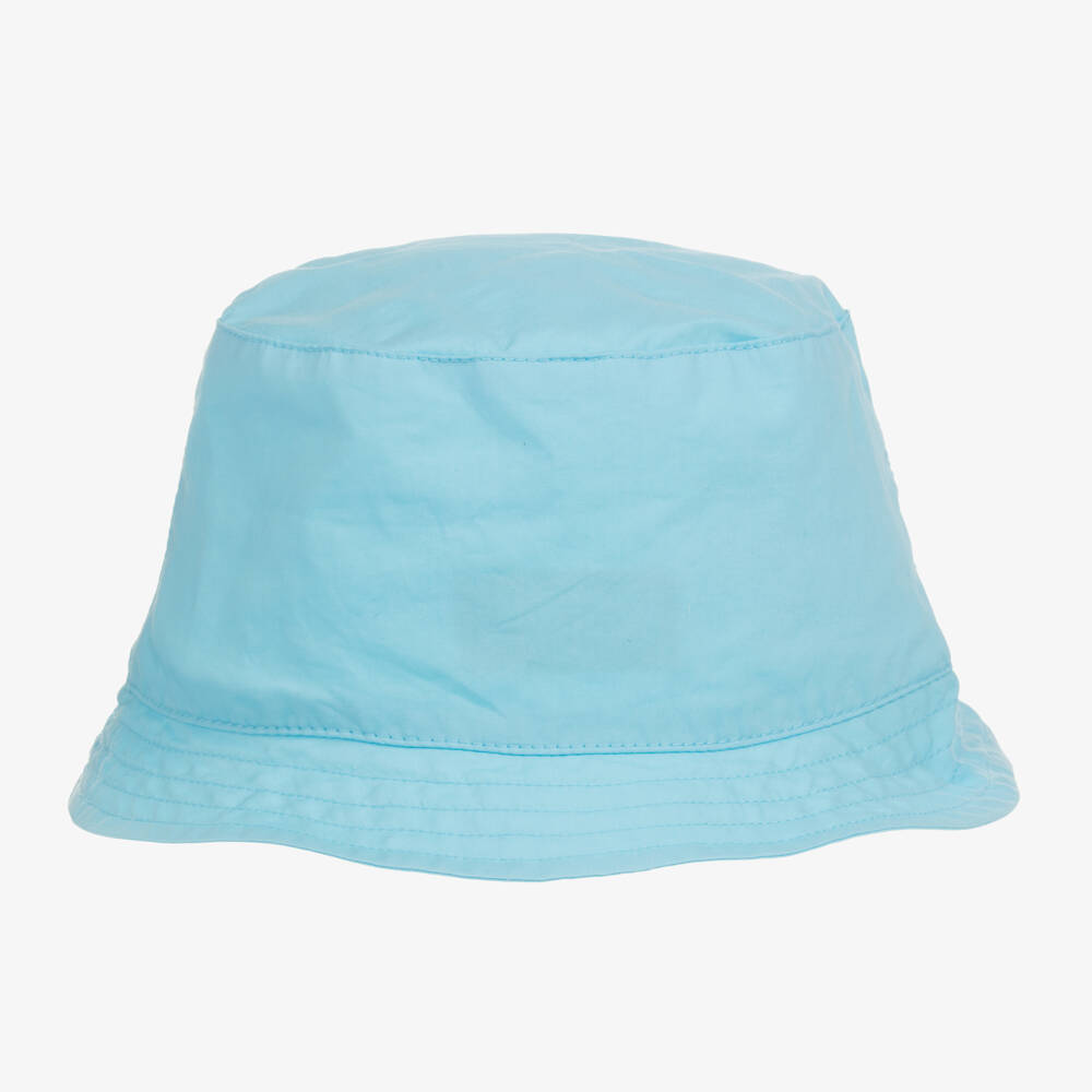 Moschino Baby-Blue Cotton Teddy Bear Bucket Hat | Childrensalon Outlet