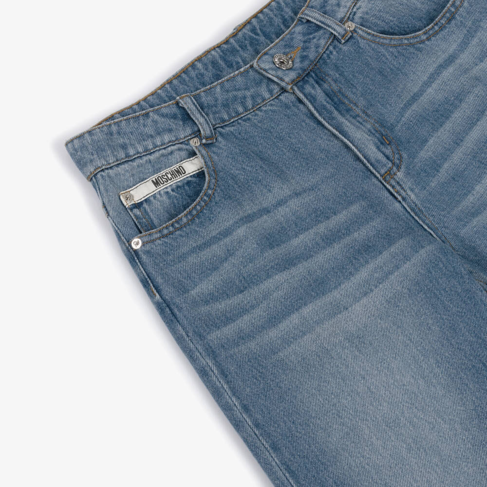 Moschino-Blue Denim Jeans | Childrensalon Outlet