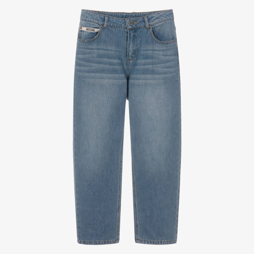 Moschino-Blue Denim Jeans | Childrensalon Outlet