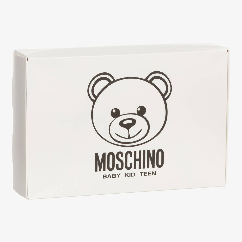 Moschino Baby-طقم تبّان قطن عضوي لون أزرق للأطفال | Childrensalon Outlet