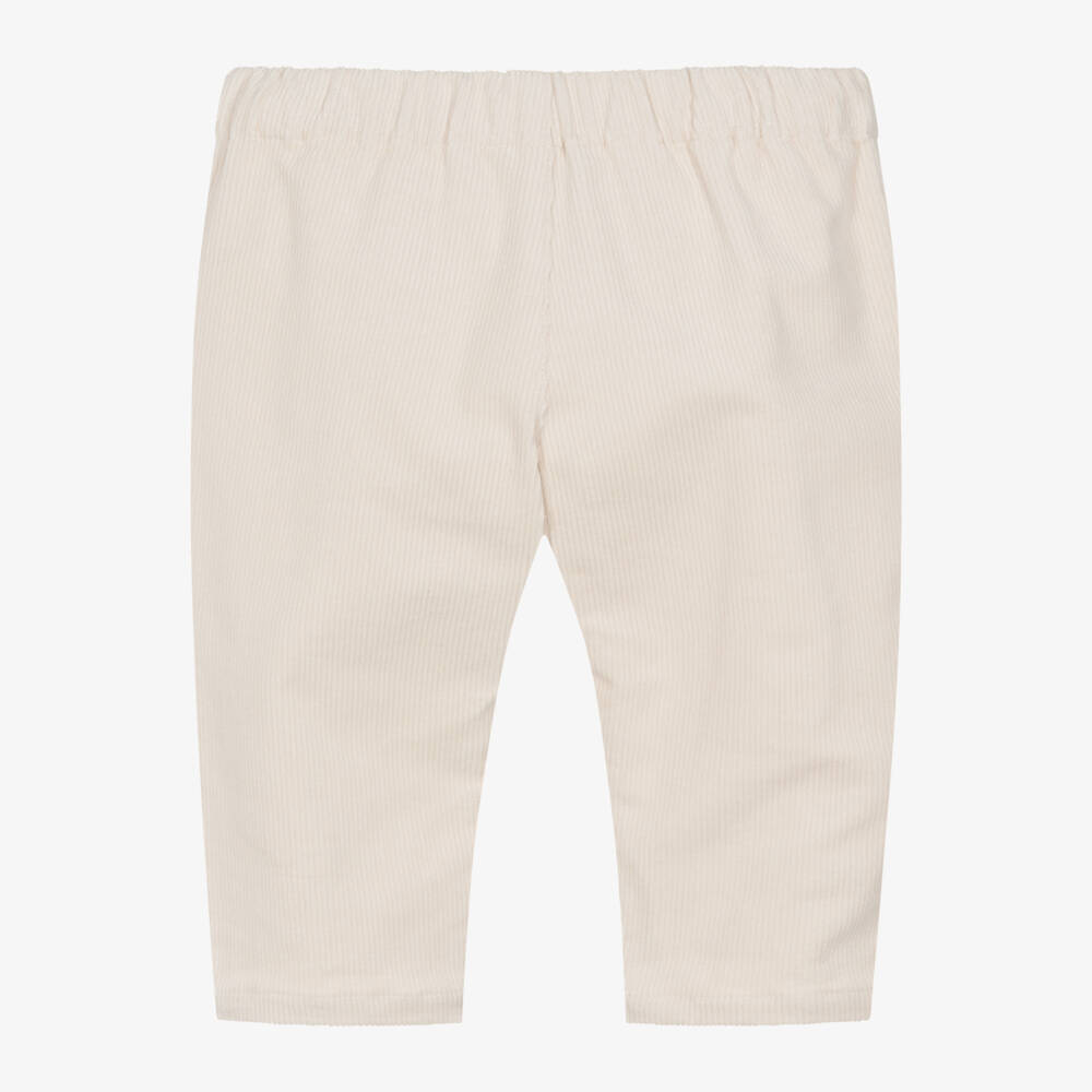 Moschino Baby-Boys Beige Teddy Cord Trousers | Childrensalon Outlet