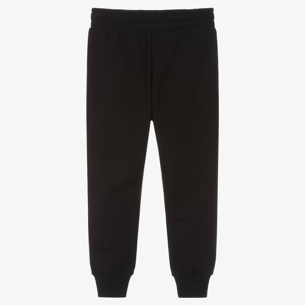 Moschino Кид-Тин-Boys Black Cotton Logo Joggers | Childrensalon Outlet