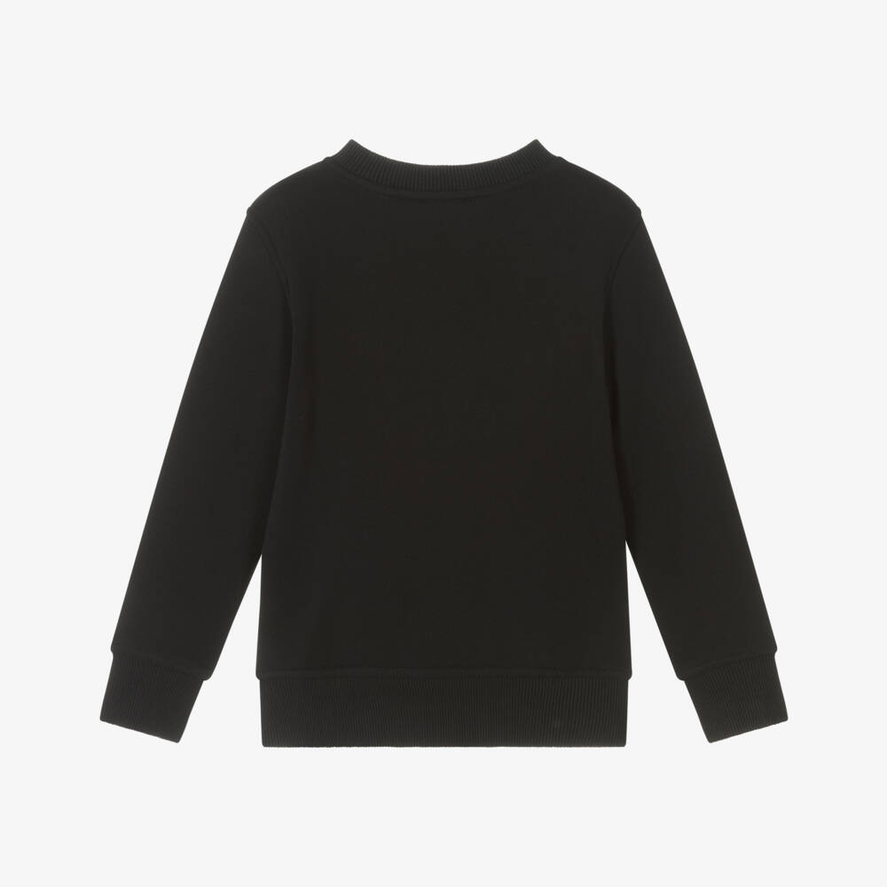 Moschino-Boys Black Cozy Bear Sweatshirt | Childrensalon Outlet