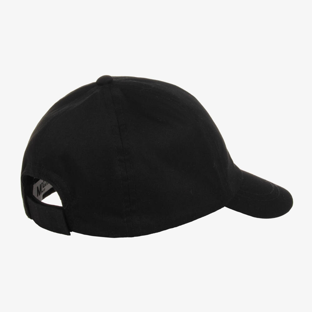 Moschino Kid-Teen-Boys Black Double Smiley Cap | Childrensalon Outlet