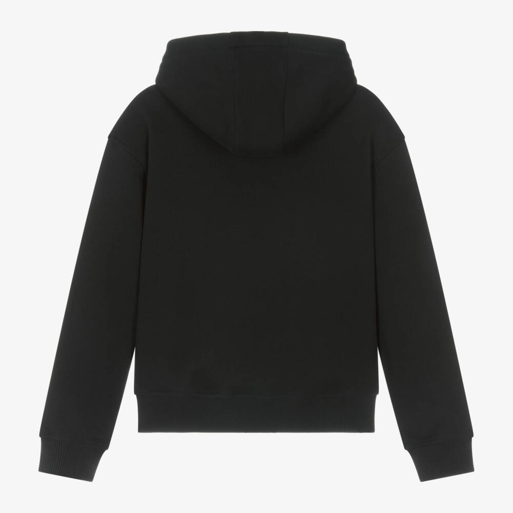 موسكينو Kid-Teen-هودي قطن لون أسود | Childrensalon Outlet