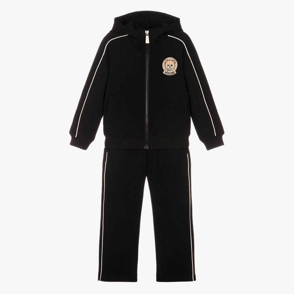 Moschino-Boys Black Neoprene Jogger Set | Childrensalon Outlet
