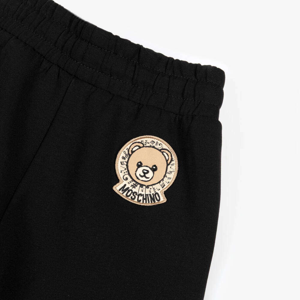 Moschino-Boys Black Neoprene Jogger Set | Childrensalon Outlet