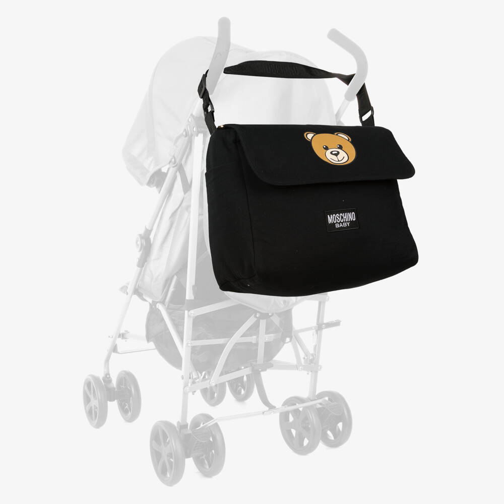 Moschino Baby-Boys Black Teddy Change Bag | Childrensalon Outlet