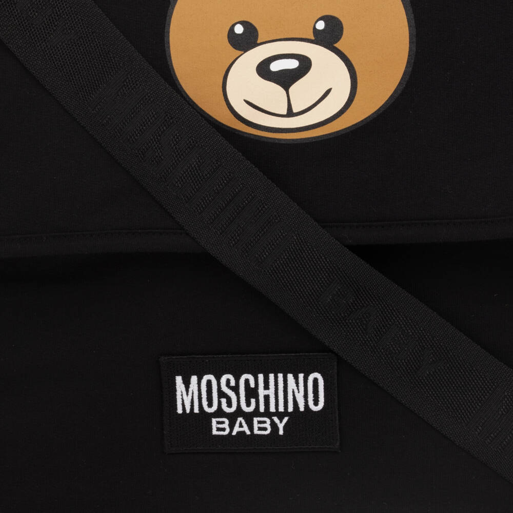 Moschino Baby-Boys Black Teddy Change Bag | Childrensalon Outlet