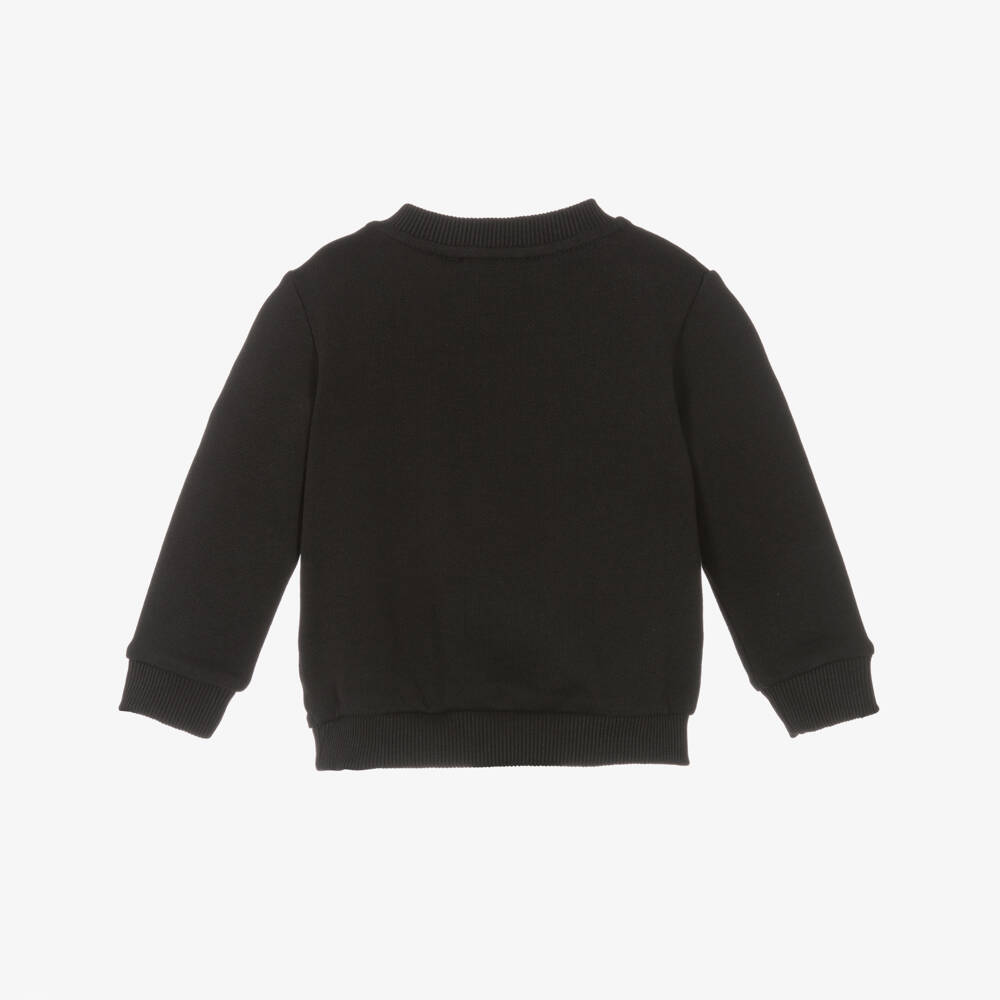 Moschino-Boys Black Teddy Design Sweatshirt | Childrensalon Outlet