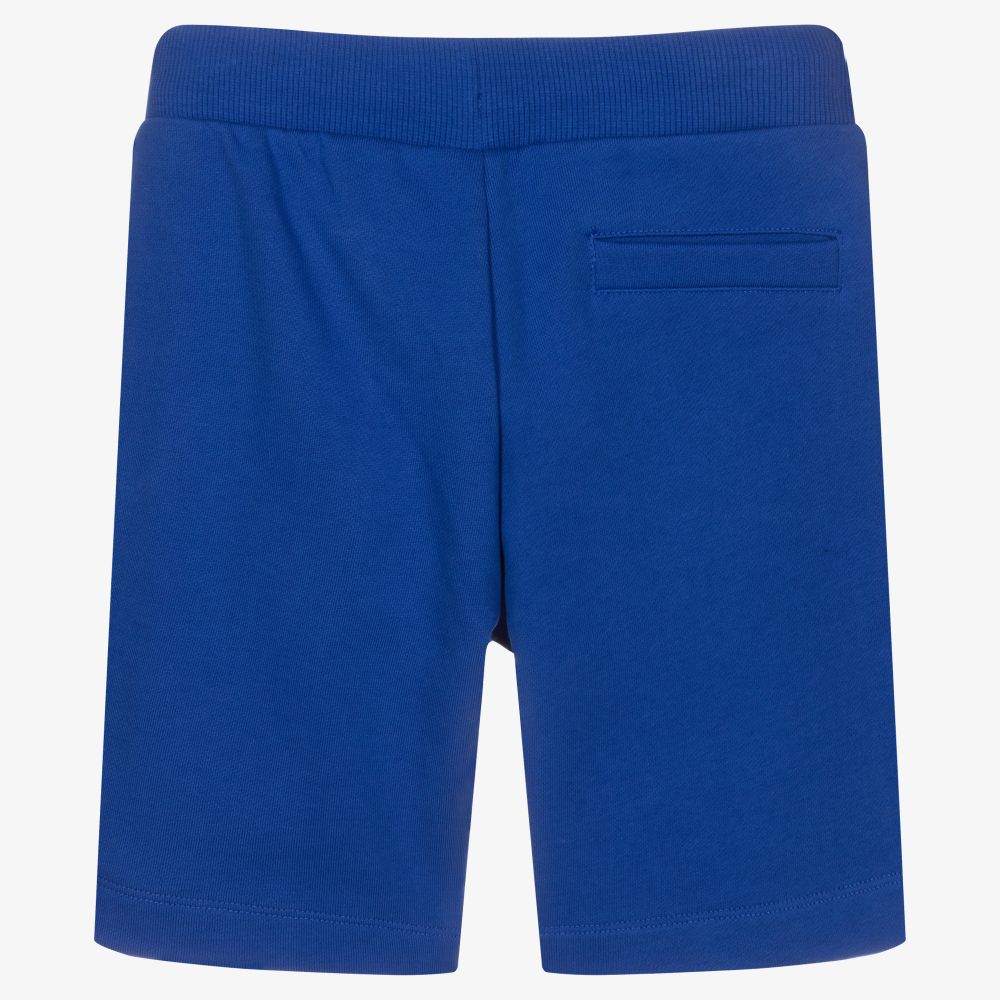 Moschino Kid-Teen-Boys Blue Cotton Shorts | Childrensalon Outlet