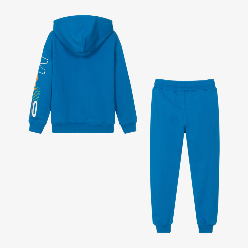 Moschino Kid-Teen-Boys Blue Designer Tracksuit | Childrensalon Outlet