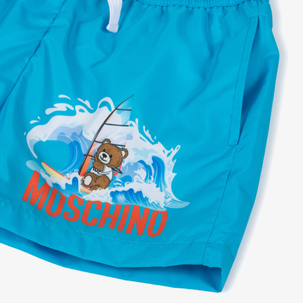 Moschino-شورت سباحة لون أزرق للأولاد | Childrensalon Outlet