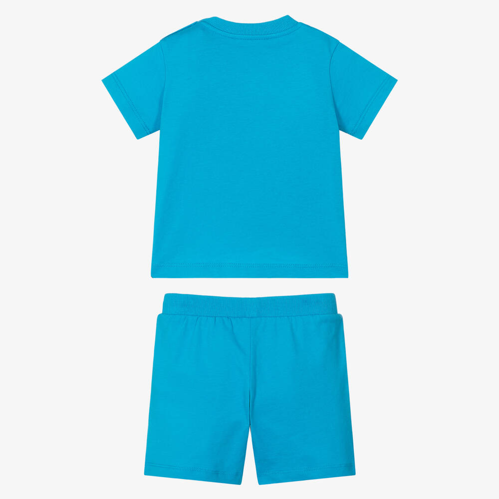 Moschino-Boys Blue Teddy Adventure Set | Childrensalon Outlet