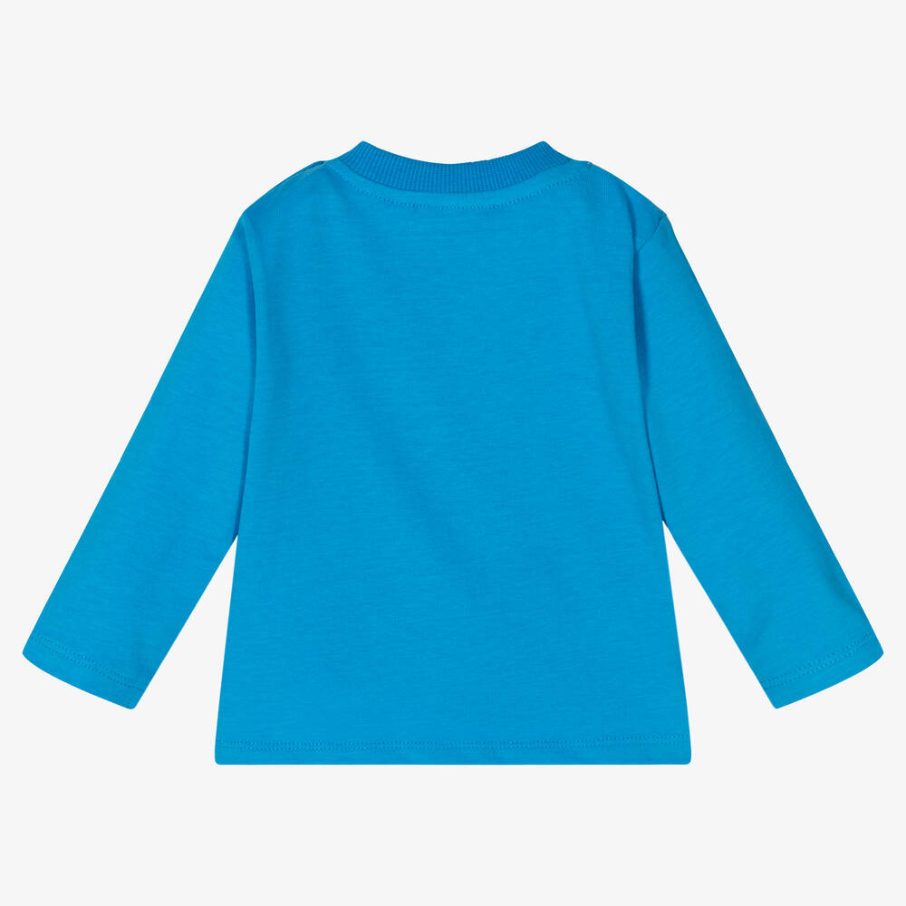Moschino Baby - Boys Blue Teddy Bear Top | Childrensalon Outlet