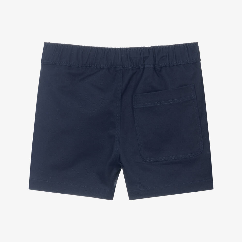 Moschino-Boys Blue Teddy Logo Shorts | Childrensalon Outlet