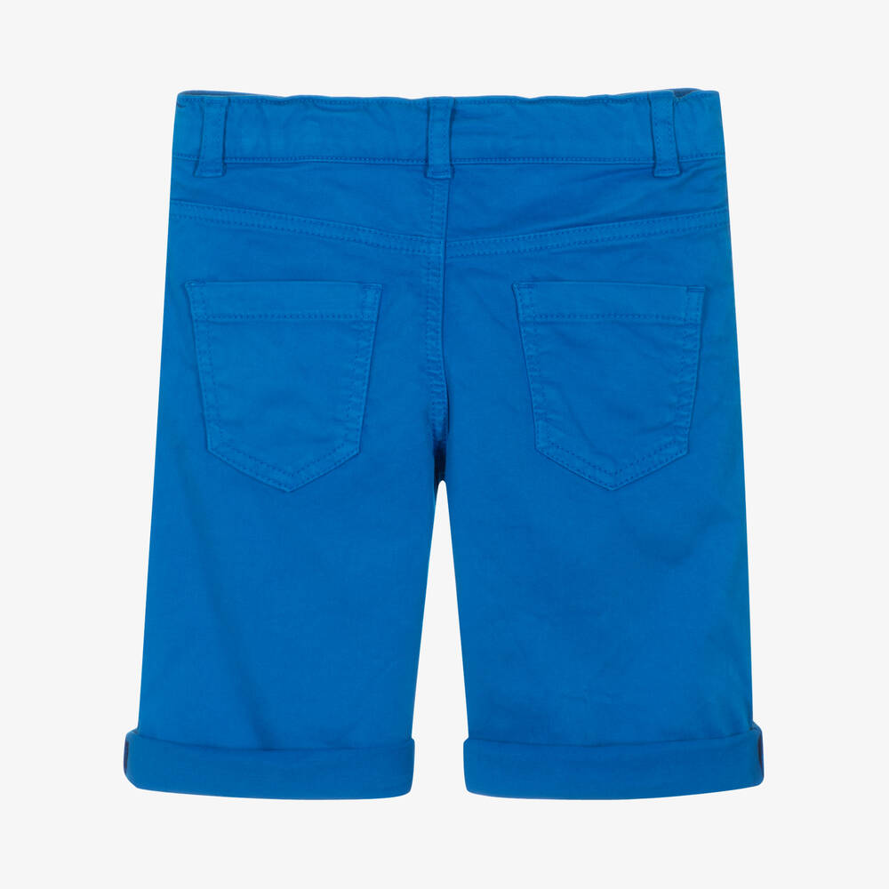 موسكينو Kid-Teen-شورت قطن تويل لون أزرق للأولاد | Childrensalon Outlet
