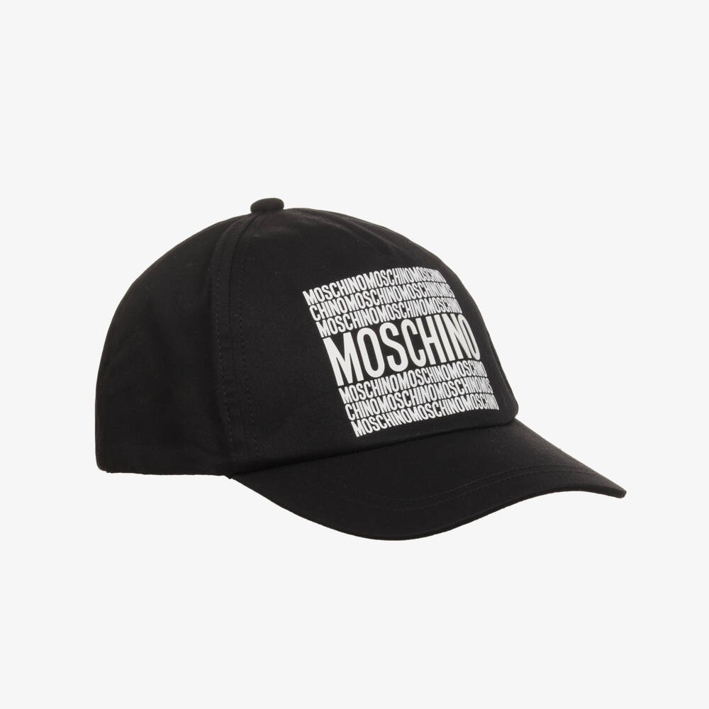 Moschino-Boys Bold Logo Cotton Twill Hat | Childrensalon Outlet