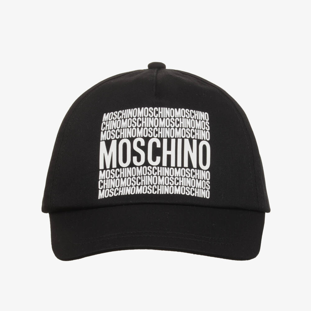 Moschino-Кепка из хлопкового твила с ярким логотипом для мальчиков | Childrensalon Outlet