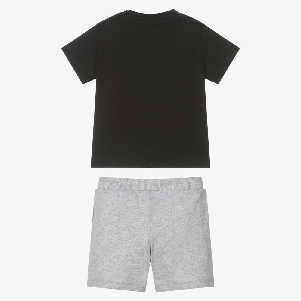 Moschino-Boys Charcoal Bear Shorts Combo | Childrensalon Outlet