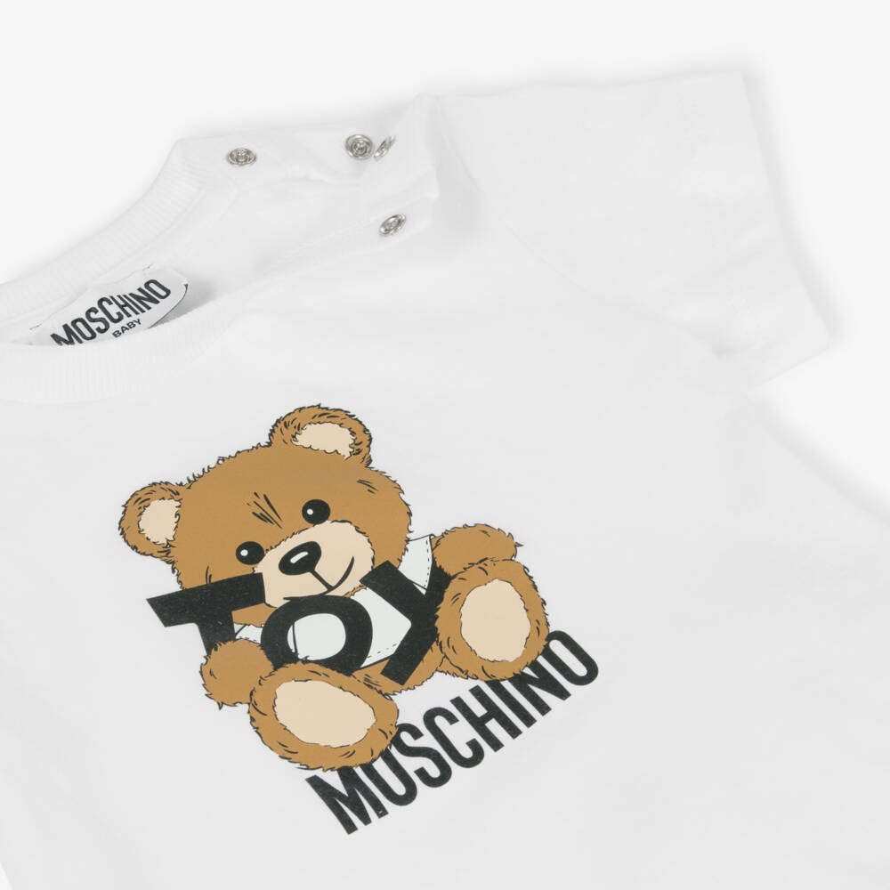 Moschino-Boys Classic Cotton Bear Tee | Childrensalon Outlet