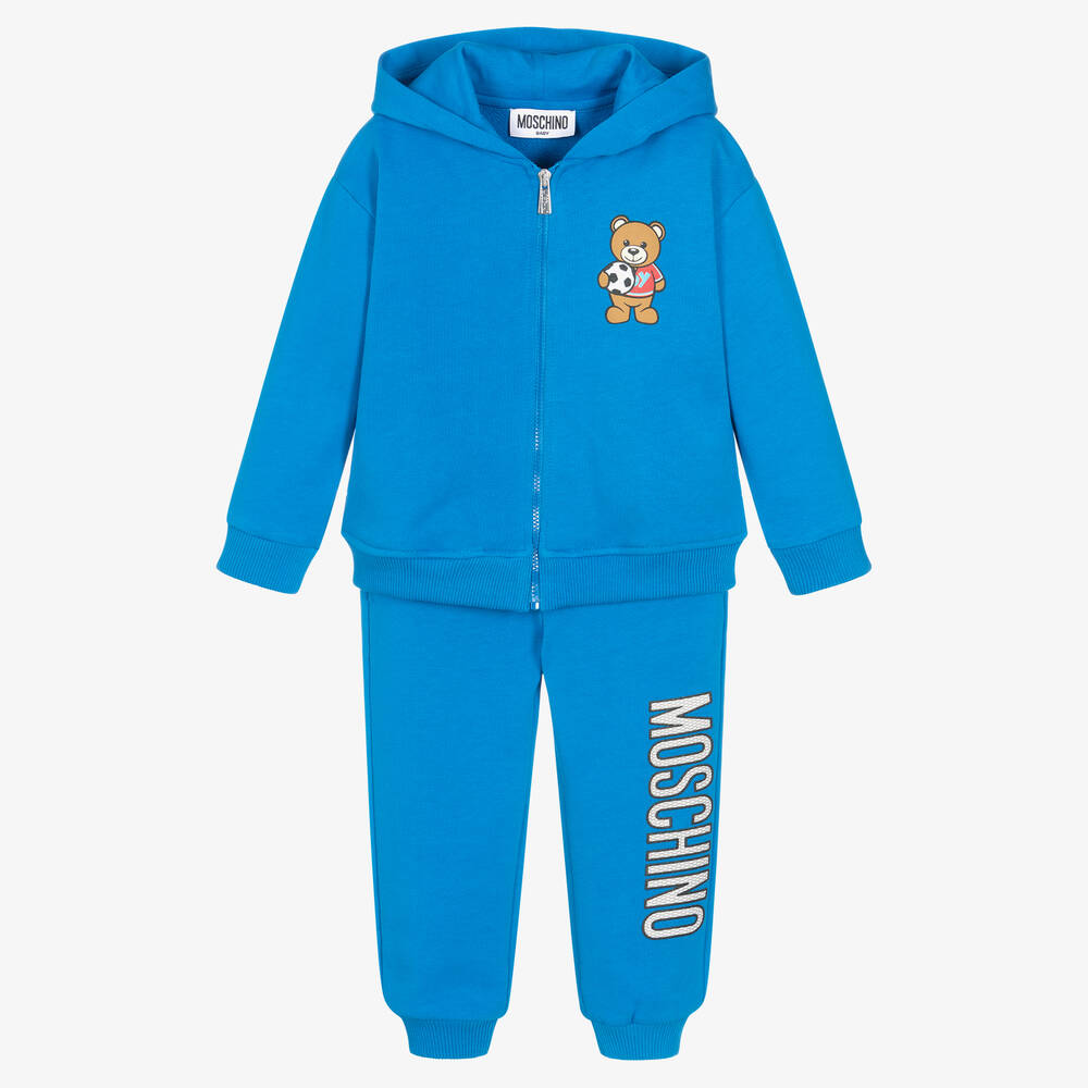 Moschino Baby - Kobaltblauer Fußball-Trainingsanzug | Childrensalon