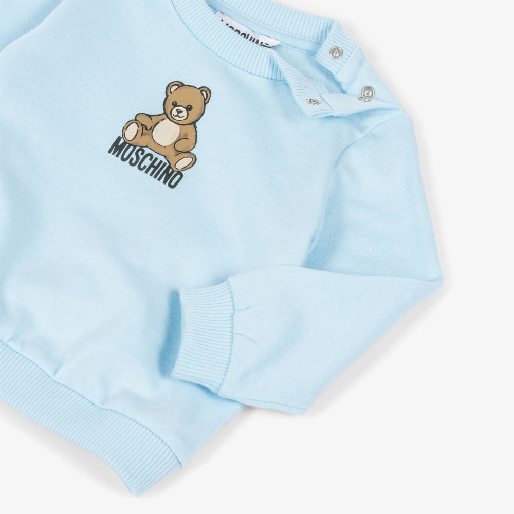 Moschino-Boys Cotton Bear Motif Ensemble | Childrensalon Outlet