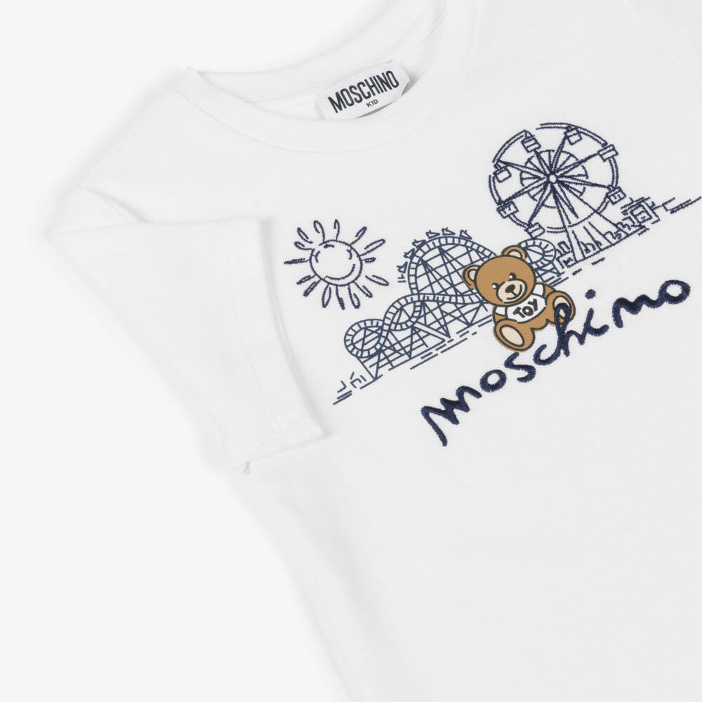 Moschino-Футболка из хлопка для мальчиков Карнавал | Childrensalon Outlet