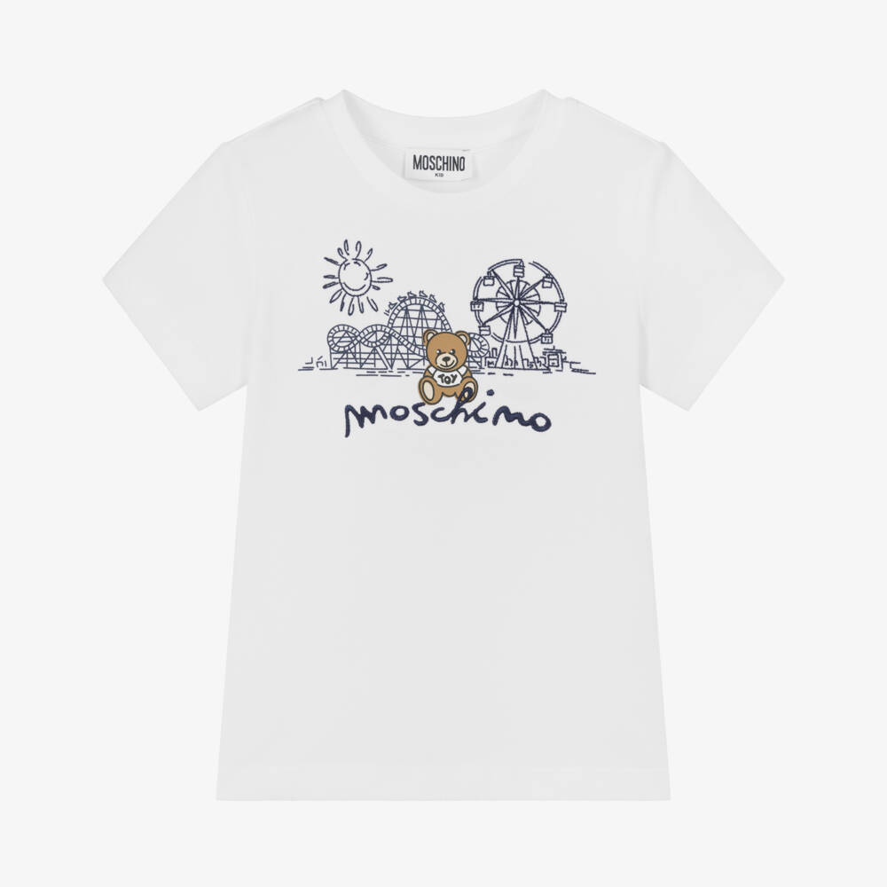 Moschino-Boys Cotton Carnival Tee | Childrensalon Outlet