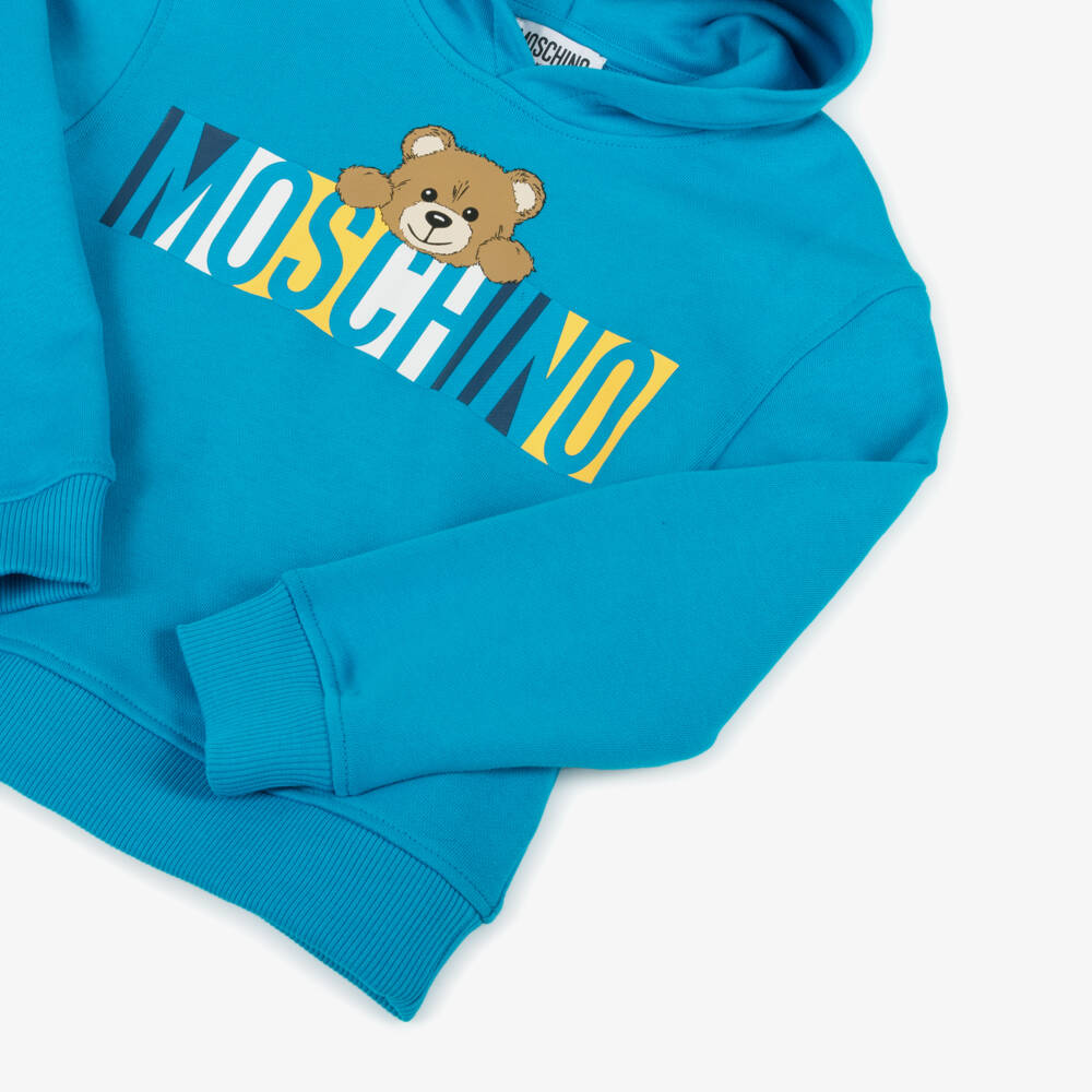 موسكينو-هودي قطن للأولاد بتصميم دب | Childrensalon Outlet