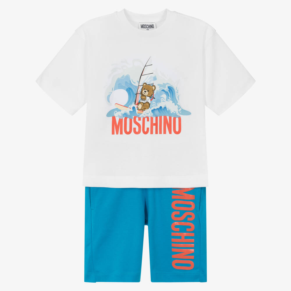 Moschino-Комплект из хлопка с медведем для мальчиков | Childrensalon Outlet