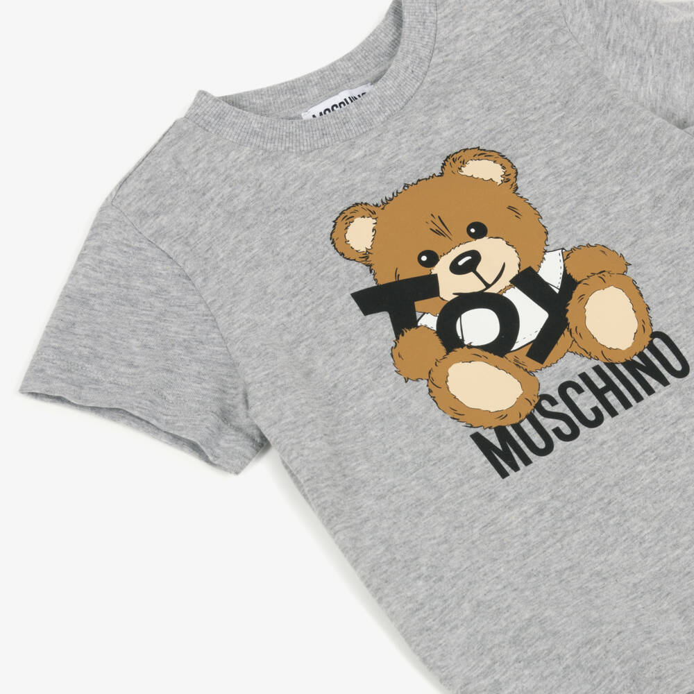 Moschino-Boys Cotton Toy Bear Tee | Childrensalon Outlet