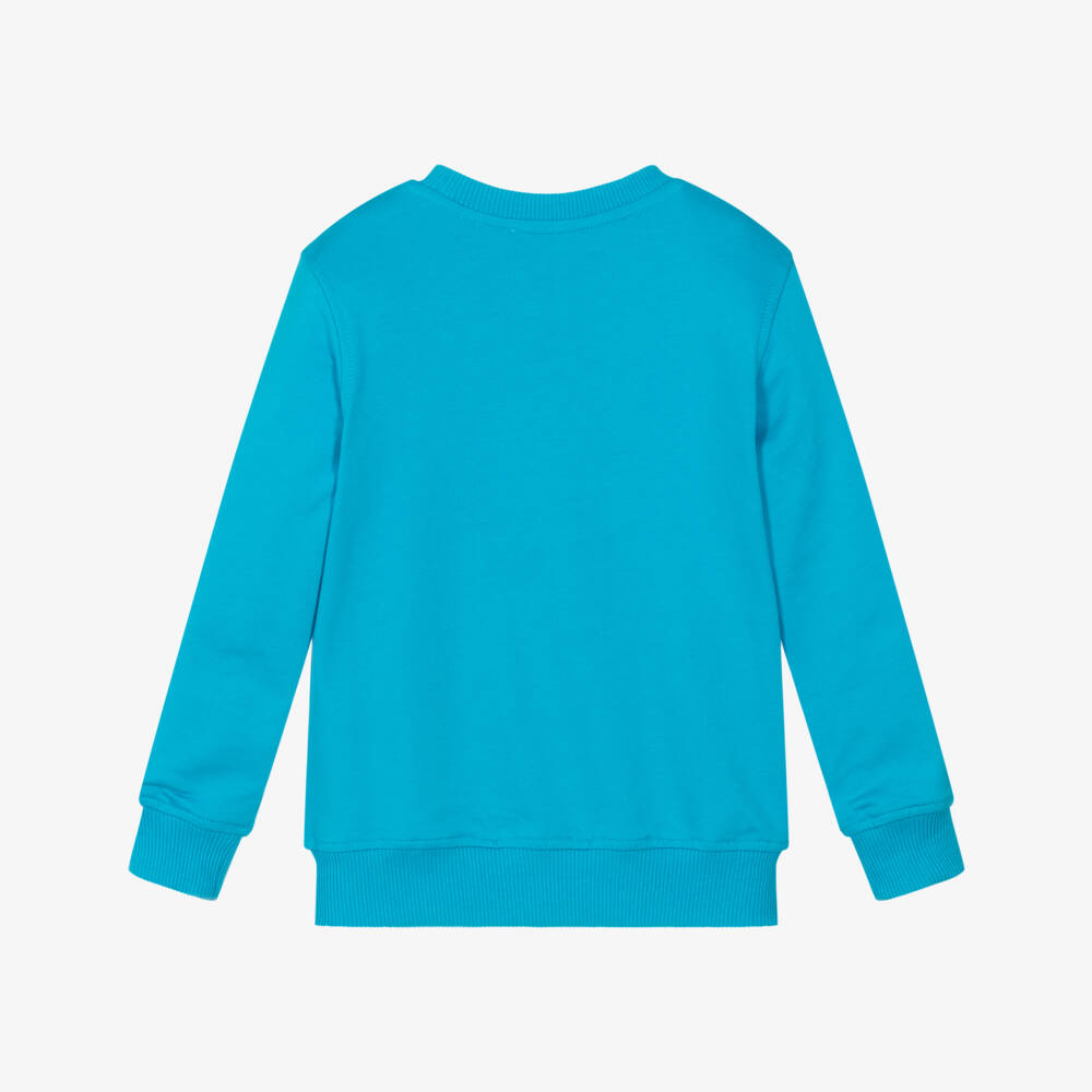 Moschino-Boys Cozy Blue Bear Top | Childrensalon Outlet