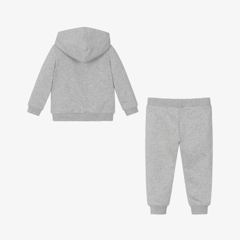Moschino-Boys Cozy Grey Bear Ensemble | Childrensalon Outlet