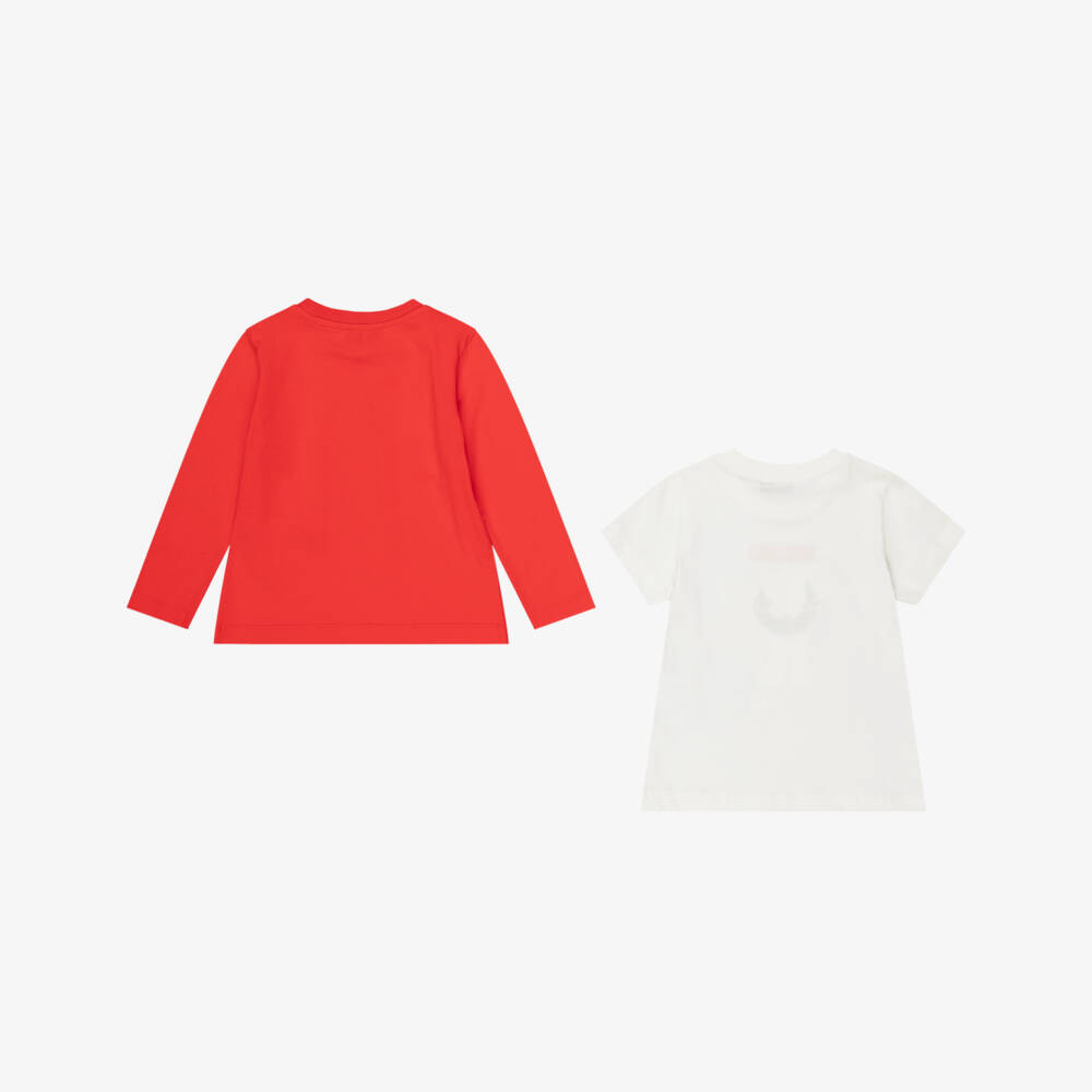 Moschino-Boys Festive Dual Pack T-Shirts | Childrensalon Outlet