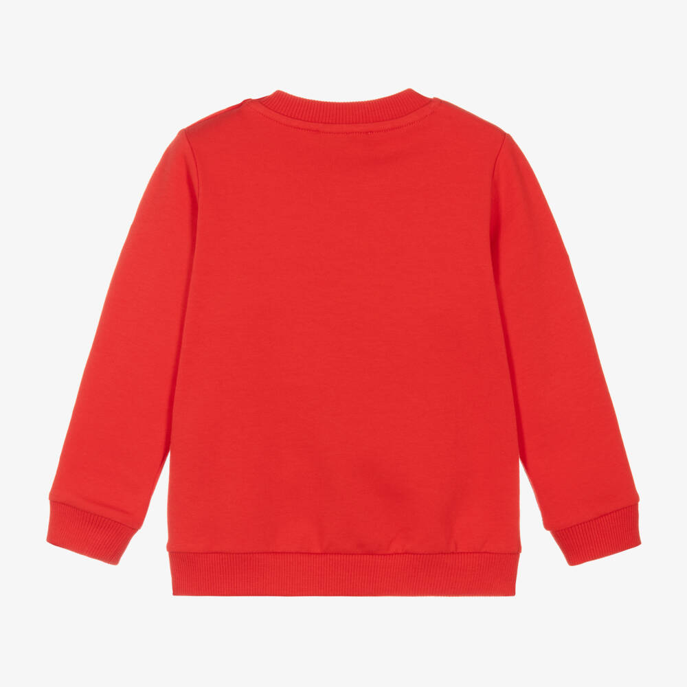 Moschino Baby-Boys Festive Red Bear Jumper | Childrensalon Outlet
