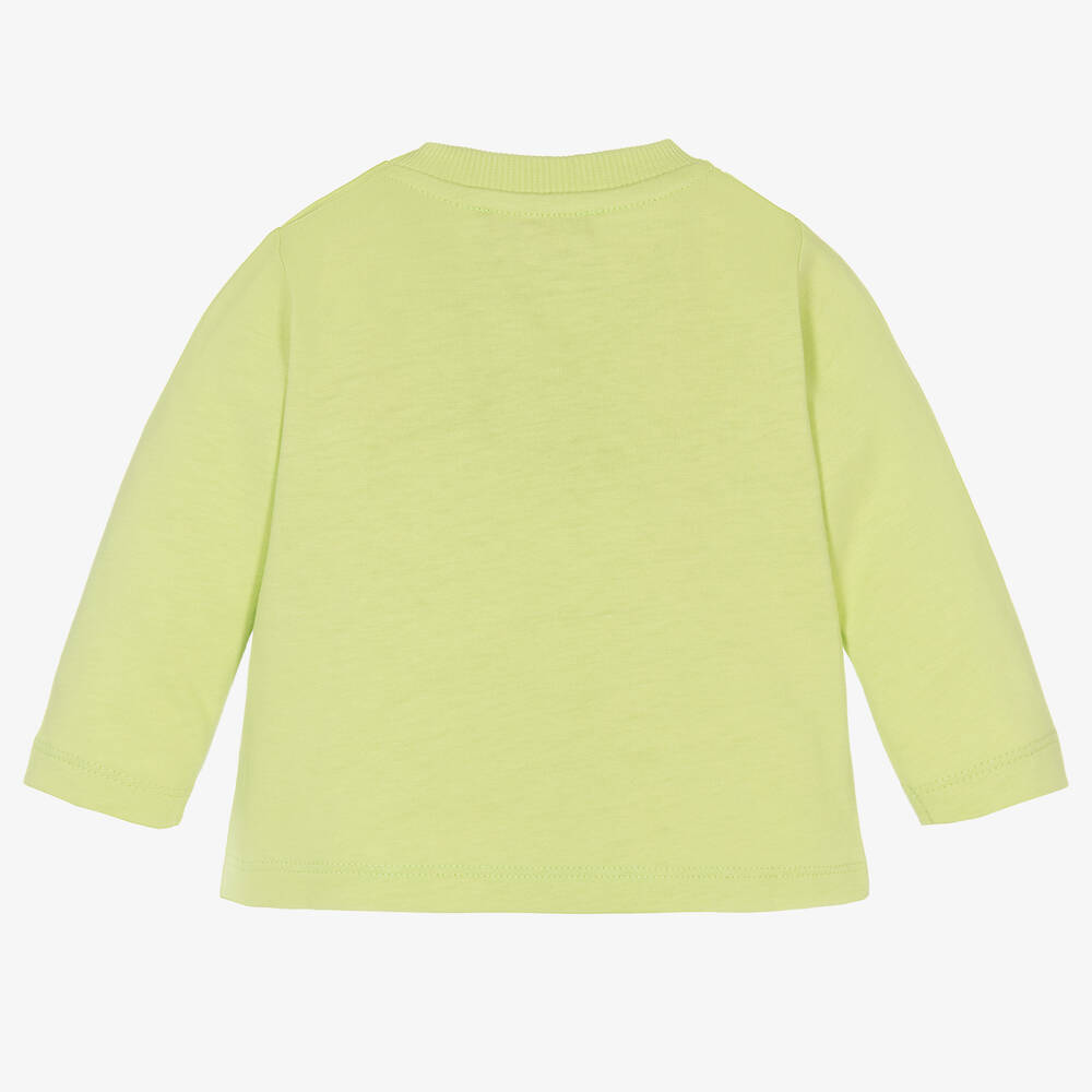 Moschino Baby-Boys Green Cotton Mouse Top | Childrensalon Outlet