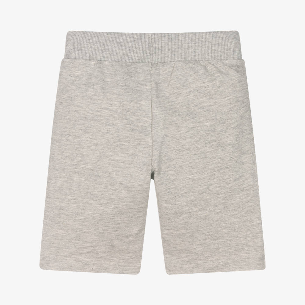 Moschino Kid-Teen-Boys Grey Cotton Jersey Shorts | Childrensalon Outlet