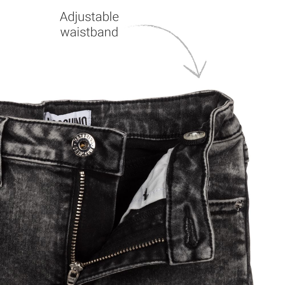 موسكينو Kid-Teen-Boys Grey Denim Jeans  | Childrensalon Outlet