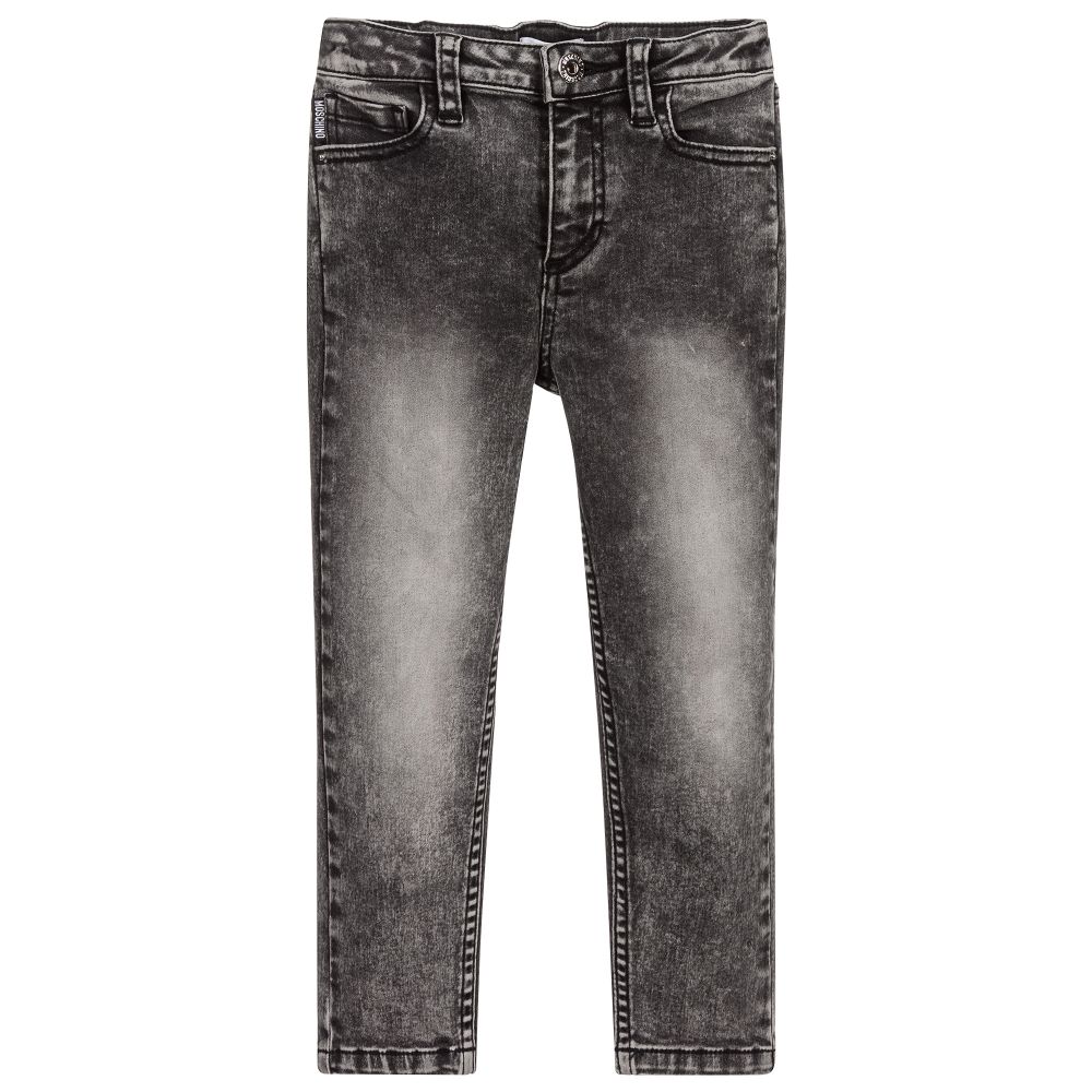 Moschino Kid-Teen - Boys Grey Denim Jeans  | Childrensalon