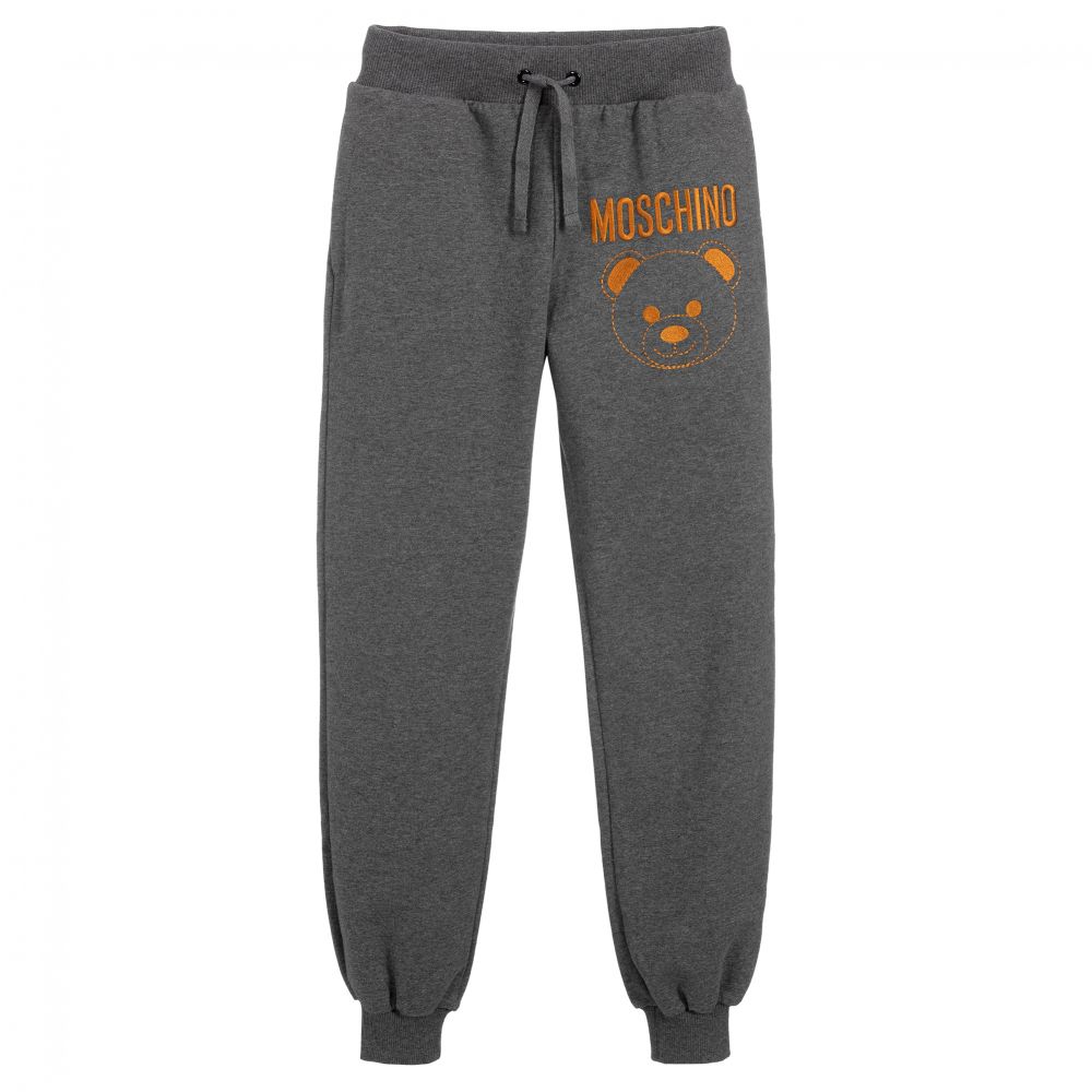 grey moschino joggers
