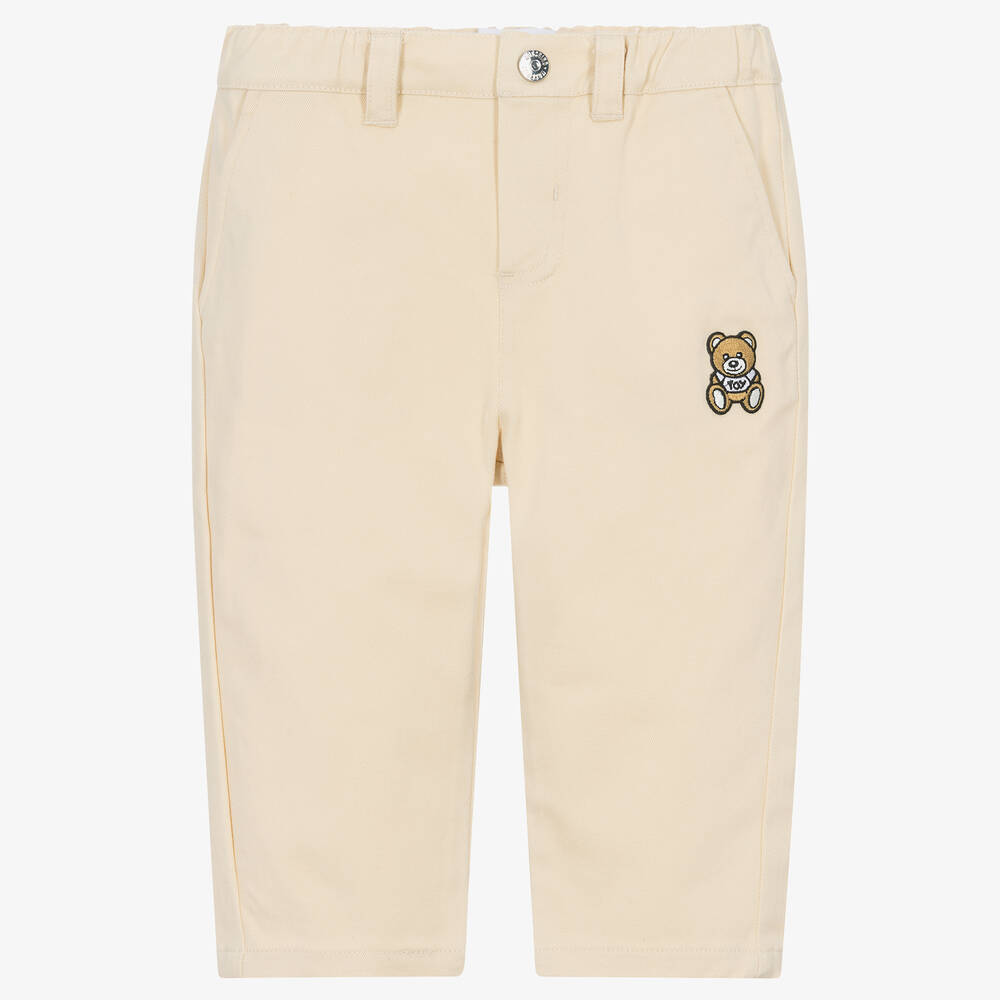 Moschino Baby - Pantalon ivoire Teddy Garçon | Childrensalon