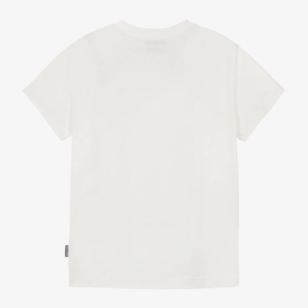 Moschino Kid-Teen-Boys Ivory Teddy Bear Tee | Childrensalon Outlet